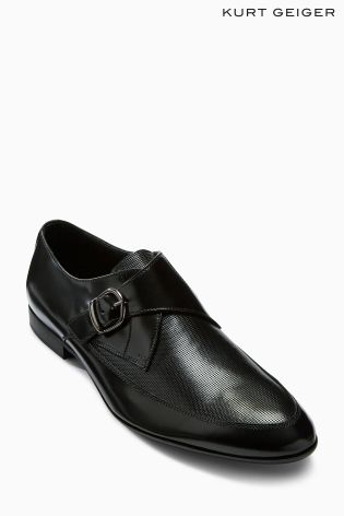 Kurt Geiger Black Lennon Monk Shoe